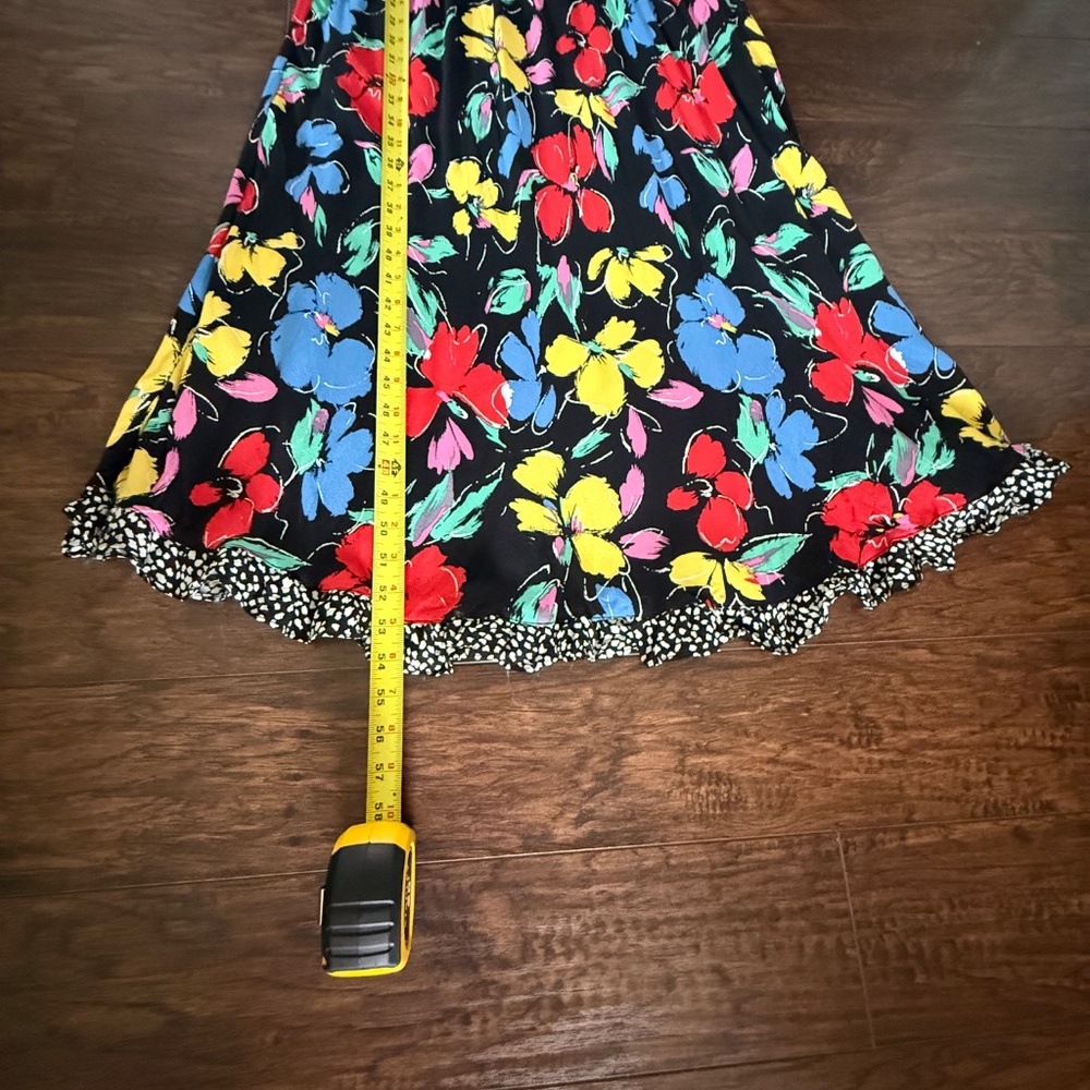 Rixo Black Floral Maxi Dress Short Sleeve Size 2 NWT - Picture 8 of 14